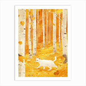 Autumn Cat In The Woods 1 Art Print