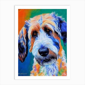 Otterhound Fauvist Style Dog Art Print