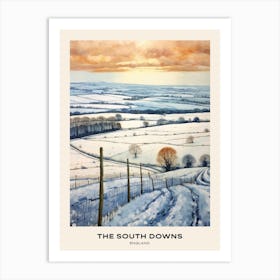 The South Downs England 3 Poster Art Print