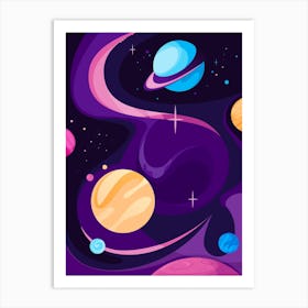 Outer Space 2 Art Print
