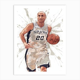 Manu Ginóbili San Antonio Spurs Art Print