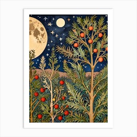 William Morris Pomegranate Trees Art Print