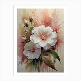 Watercolor Flowers 2 Art Print