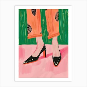 Chic Stroll Art Print