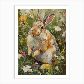 Netherland Dwarf Rabbit Painting 1 Art Print