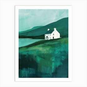 House By The Lake Canvas Print Art Print