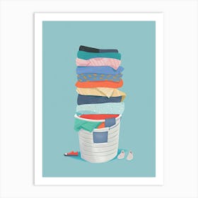 Laundry Basket 8 Art Print