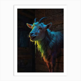 Goat In The Dark Art Print