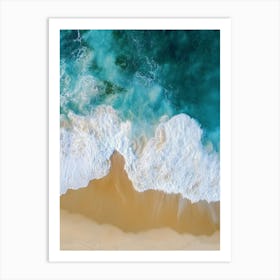 Aerial View Of A Beach 53 Art Print