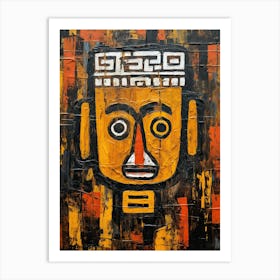 Aztec Mask Art Print