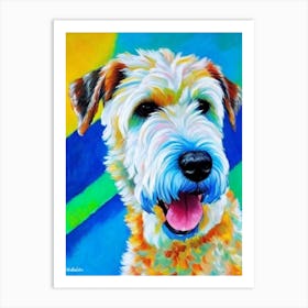 Soft Coated Wheaten Terrier Fauvist Style Dog Art Print