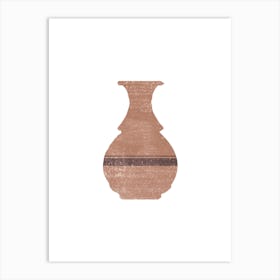Minimal Greek Vase Hydria Art Print