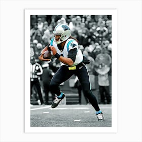 Cam Newton Of The Carolina Panthers Art Print