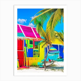Caye Caulker Belize Pop Art Photography Tropical Destination Art Print