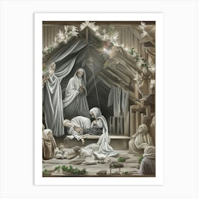 Nativity Scene 32 Art Print