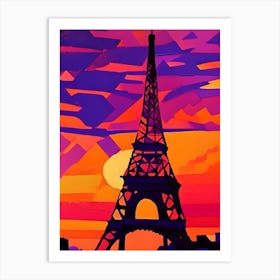 Eiffel Tower Matisse Inspired Art Print