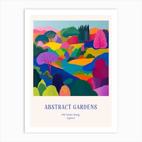 Colourful Gardens Rhs Garden Wisley United Kingdom 2 Blue Poster Art Print