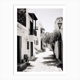 Bodrum, Turkey, Mediterranean Black And White Photography Analogue 2 Art Print