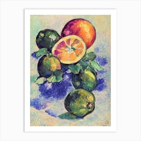 Grapefruit 1 Vintage Sketch Fruit Art Print