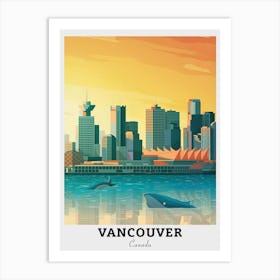 Vancouver Skyline Canvas Print Travel Art Print