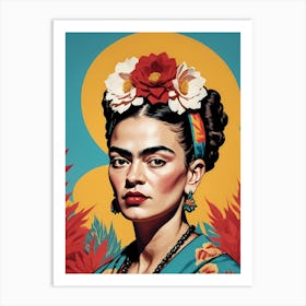 Frida Kahlo Portrait (19) Art Print