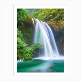 Iligan City Waterfalls, Philippines Realistic Photograph (1) Art Print