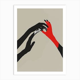 Hand Reaching For Money Art Print