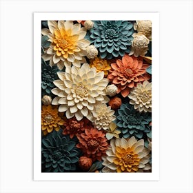 Paper Flowers 4 Art Print