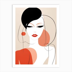 Woman'S Face 14 Art Print