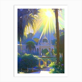 Balboa Park, 1, Usa Classic Monet Style Painting Art Print