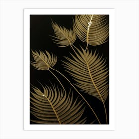 Golden Leaves Art Print