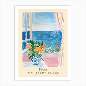My Happy Place Victoria 1 Travel Poster Art Print