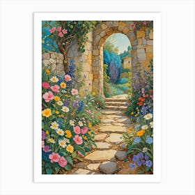 Secret Garden Path Art Print