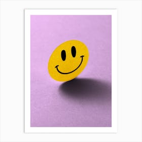 No Bad Days Happy Smiley Face Rave Art Print Art Print