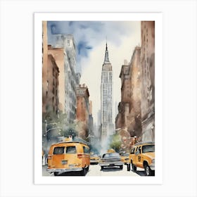 New York City Watercolor 2 Art Print