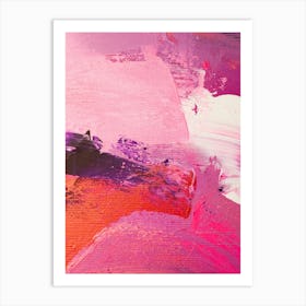 Abstract Painting Pink and Purple sfumature Art Print