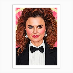 Keri Russell Illustration Movies Art Print