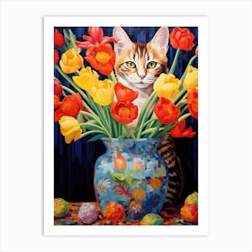 Cat In A Vase Art Print