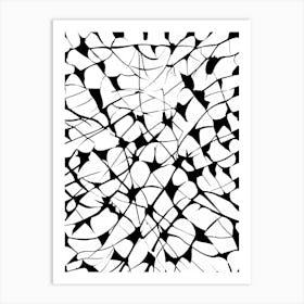 Abstract Black And White Pattern Art Print