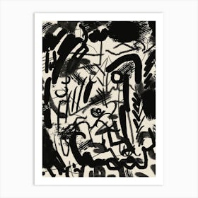 Abstraction With Inks Art Print