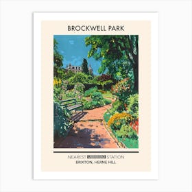 Brockwell Park London Parks Garden 3 Art Print