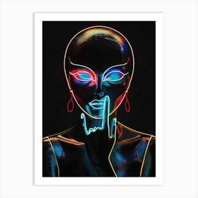 Alien Face 5 Art Print