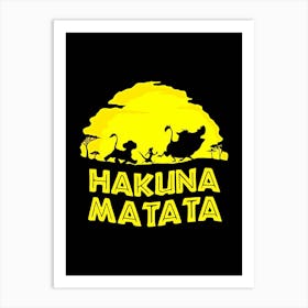 lion king Hakuna Matata movie 1 Art Print