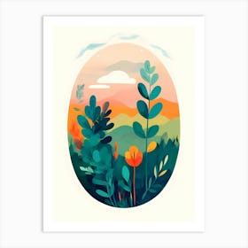 Landscape Illustration 1 Art Print