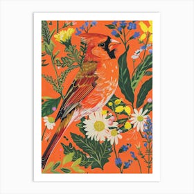 Spring Birds Cardinal 2 Art Print