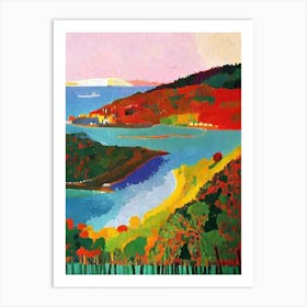Arcipelago Di La Maddalena National Park 1 Italy Abstract Colourful Art Print