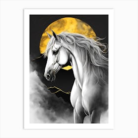 Arabic horse Art Print