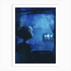 Night On The Train Art Print