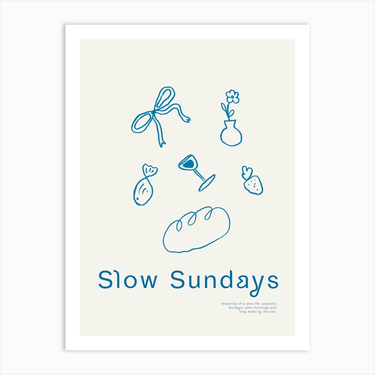 Slow sundays Art Print by Treechild