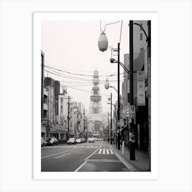 Sapporo, Japan, Black And White Old Photo 1 Art Print